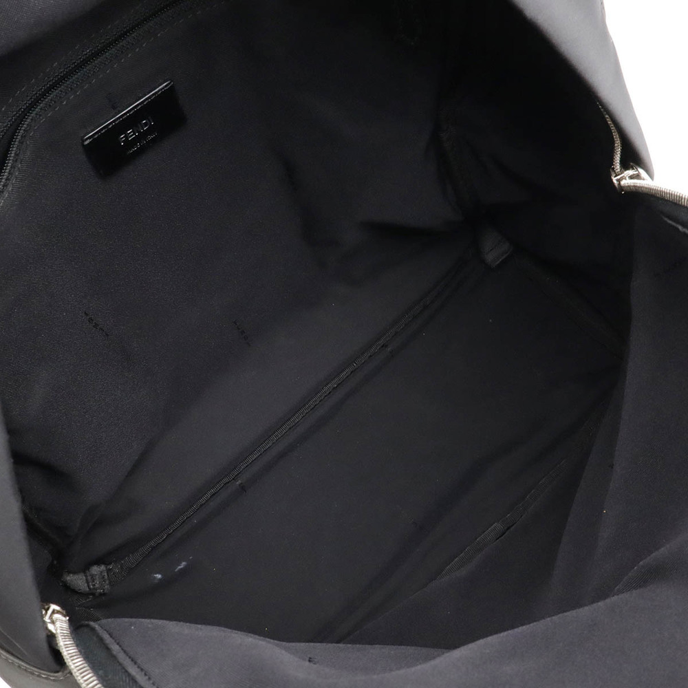 Fendi Gray Backpack Nylon Python Fur Black Bugs M… - image 6